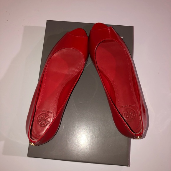 Tory burch red flats - Picture 2 of 6